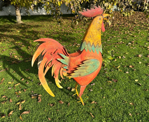 Großer bunter huhn - großer,