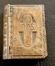 „antike Dose Schachtel Etui für Rosenkranz in Buchform