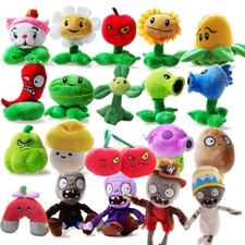 Plants vs Zombies Figures Plush Baby Staff Toy Stuffed Soft Doll 13cm-35cm