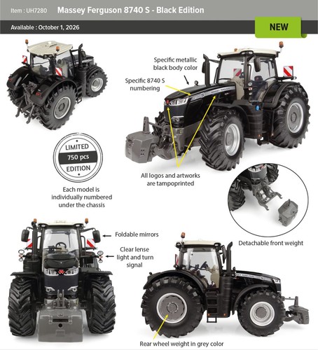 Modell traktor massey - traktor, mf