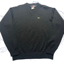 Schwarzer Diesel V-Neck