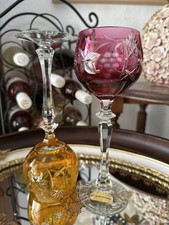 2 Vintage Kristall Weingläser