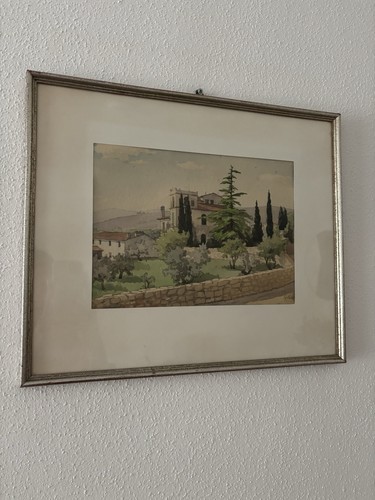 Original aquarell mediterrane - original,