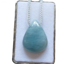 Aquamarin Cabochon Anhänger