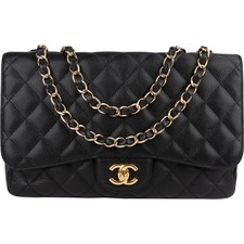 Chanel  Caviar  Jumbo Single