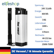 24V 15,6Ah (404Wh) E-Bike Akku Li-ion Pedelec Elektrofahrrad Batterien Prophete