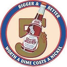 Pepsi Cola 5c Bigger & Better