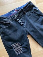 Hammer JEANS Buena Vista Malibu Baggy S Boyfriend Ketten Schwarz 36 38 gewachst