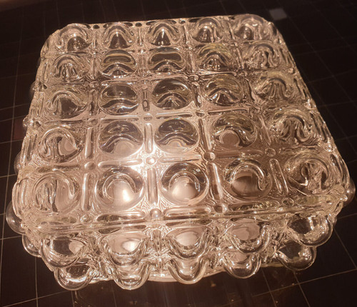 60s 70s bubble glas lampe - glas, wand