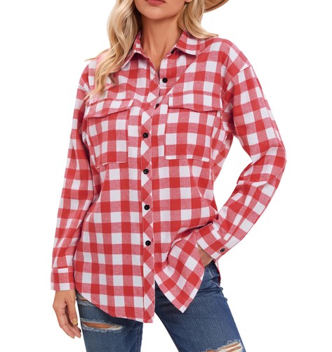 Damen flanellhemd kariertes - damen,