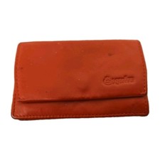 ESQUIRE Damen Mini-Geldbörse Portemonnaie weiches Leder rot Schlüsseltasche