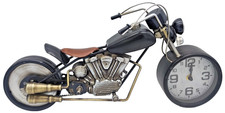 MOTORRAD Uhr  Chopper Retro Clock Timer Modell DEKORATION Metall JMA058.2