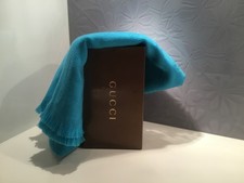 Schal Fa. GUCCI, Farbe Türkis. 50x180 cm