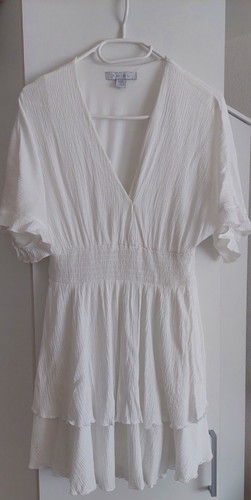 Amisu damen kleid weiß - kleid, 34