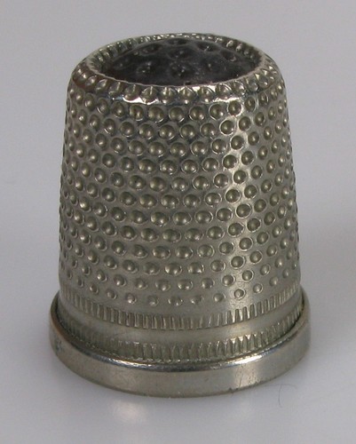 Fingerhut thimble metall oben - fingerhut,