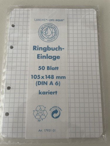 Ringbucheinlagen blatt - 50,