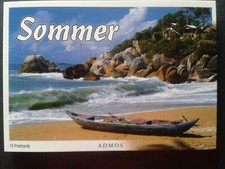 Postkartenbuch Sommer-Set 15 Postkarten mit Sonne, Strand, Urlaub, Postcrossing