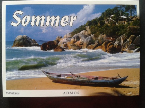 Postkartenbuch sommer set - postkartenbuch, sommer-set