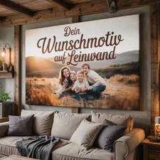 Ihr Bild auf XS-XL Leinwand eigenes Foto Wunschmotiv XXL Formate bis 200x200 cm
