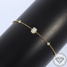 Wert 1250 € Brillant Diamant Armband 750 18 Karat Gelb Gold xxyy