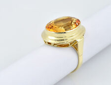 Ring Citrin 585/000 14 K Gelbgold