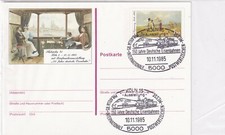 Deutschland 1985 EISENBAHN ICE DAMPF LOK RAILWEAY STEAM TRAIN KARTE CARD 