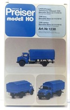 Preiser 1238  Bausatz Lastkaftwagen THW Mercedes Benz  OVP  HO Modelleisenbahn