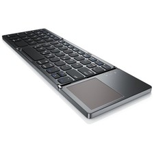 Aplic Tastatur Faltbar Bluetooth inkl. USB Kabel Grau V2 Touchpad Keyboard
