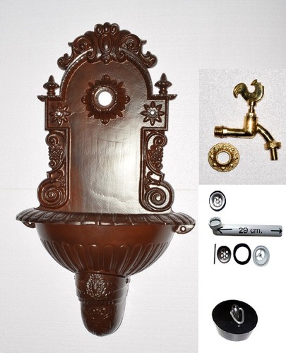 Wandbrunnen antik style alu - wandbrunnen,