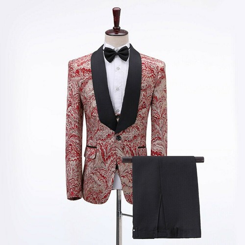 Mens piece suit brocade - suit,