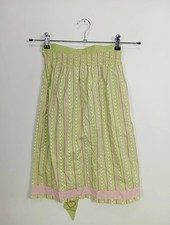 S.OLIVER Dirndl Schürze Damen Gr. 38 M Grün Florales Muster Rüschen