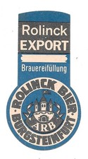 altes Bieretikett Brauerei