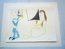 Pablo Picasso (1881-1973), Maler und Modell  29.1.54  V   La Comedie Humanie
