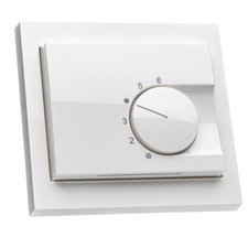 Raumthermostat inkl. Berker K.1 Rahmen polarweiß 13137009 für Fußbodenheizung