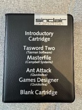 SINCLAIR ZX Spectrum Expansion Set Microdrive 4 Cartridges + Box 