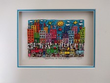 James Rizzi "SHOPPING IN THE CITY" Original 3d / drucksigniert / vergriffen