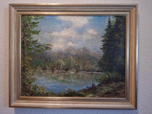 Bergsee öl malplatte - "bergsee",, Öl/malplatte