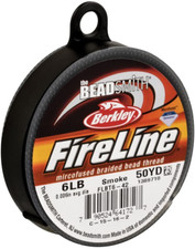 Fireline Rauchgrau 0,006" Perlenfaden 50 Yd geflochtene Perlenschnur 6 Pfund