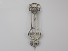 Rare Vintage Original Jugendstil Zierbeschlag Motiv Floral Metall Applikationen 