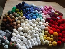 ca. 6,2 kg größere Wolle Wollreste Restwolle Konvolut Strickgarn Paket stricken