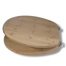WENKO WC-Sitz Toilettendeckel Klobrille Klodeckel Bambus