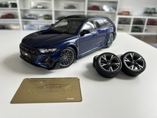 Audi RS6-R ABT Avant 2020 Navarra Blue Polar Master LJM 1:18 Modellauto OVP