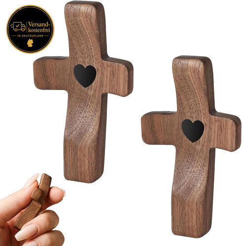 Holzkreuz herzform stressabbau - holzkreuz,