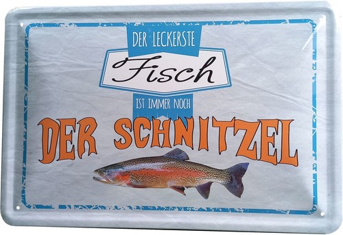 Blechschild 20x30 leckerster