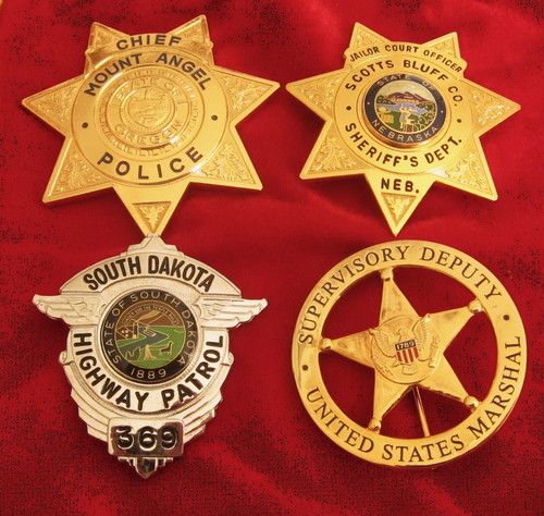 Obsolete police badges - obsolete,