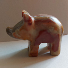 Figur Edelstein , Naturstein ,Halbedelstein Wildschwein, Schwein höhe 4,5 cm