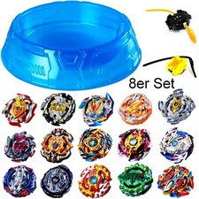 8er Burst Set Zufällig + 4 Launcher + Arena /// Kreisel für Beyblade Burst Arena