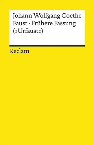 Faust frühere fassung - faust,