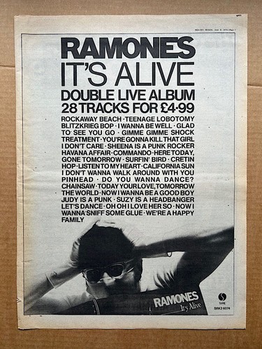 Ramones alive poster - ramones, it's