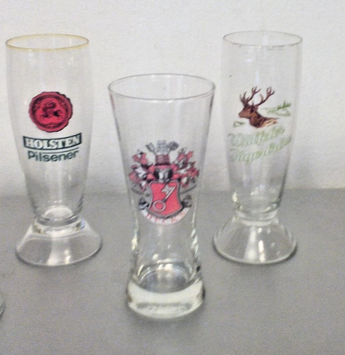 Verschiedene biergläser mit - 3,